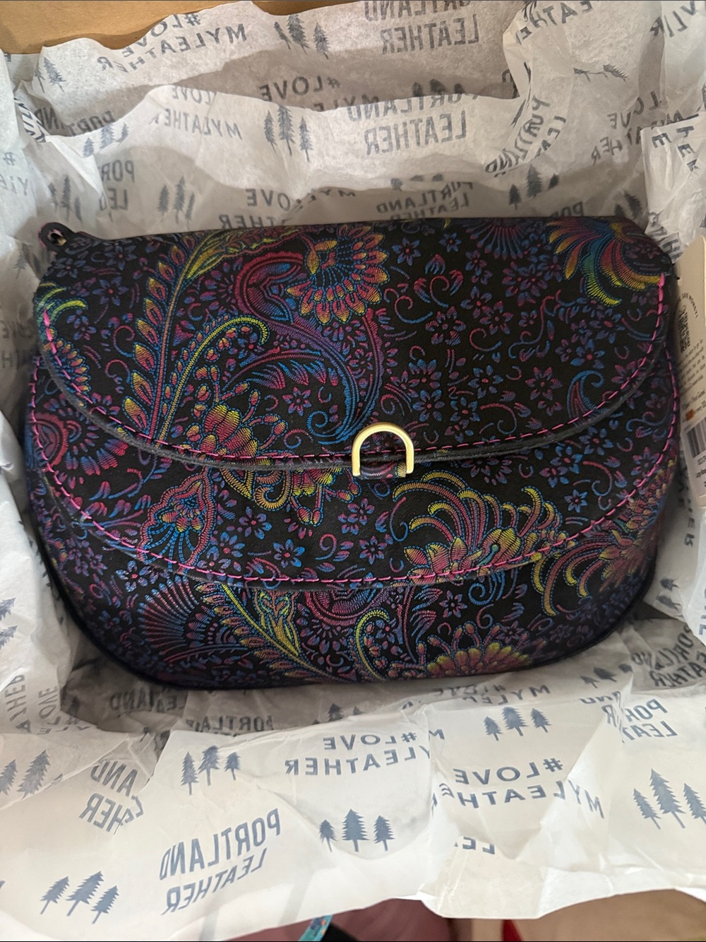 Portland Leather Large Monaco Crossbody in Carnival - Limited Edition